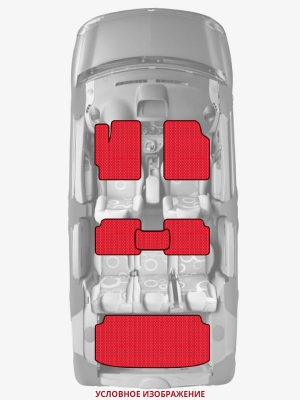 ЭВА коврики «Queen Lux» комплект для Volkswagen Golf R